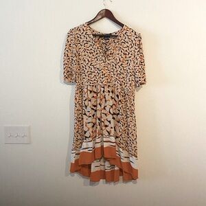 French Connection Ellie Mix Print Dress